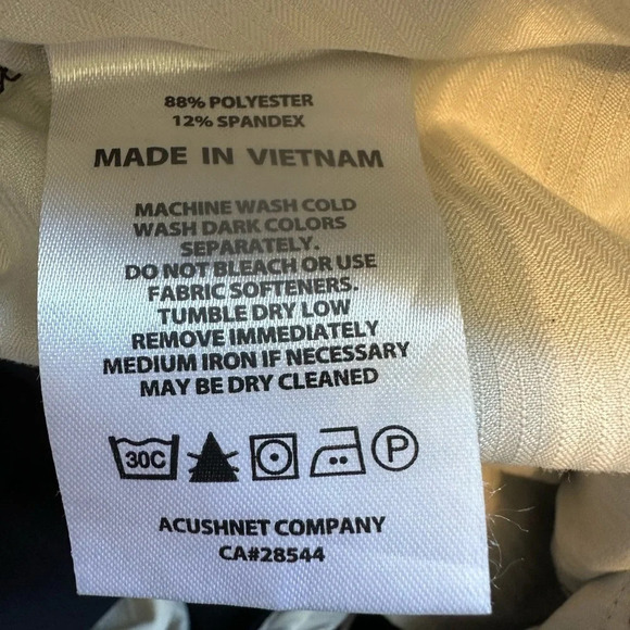 FootJoy Performance Stretch Golf Pants Trousers Slacks Navy Blue Men’s 34 x 32 - Picture 9 of 9